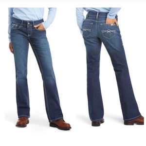 Ariat FR Durastretch crossing bootcut blue jeans